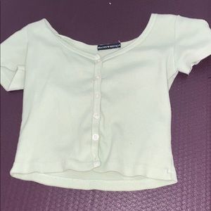 Brandy Melville lime green crop top